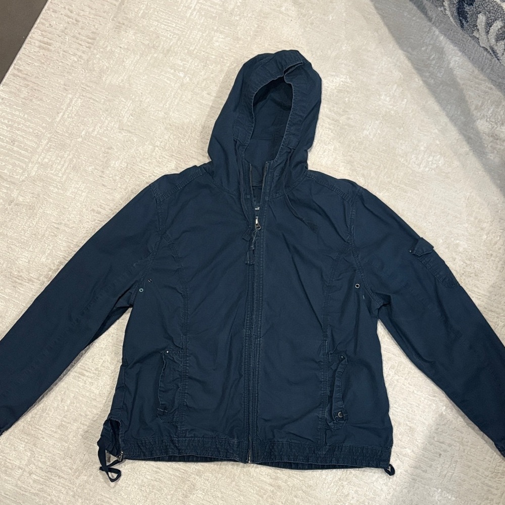 Eddie Bauer Navy Windbreaker Jacket